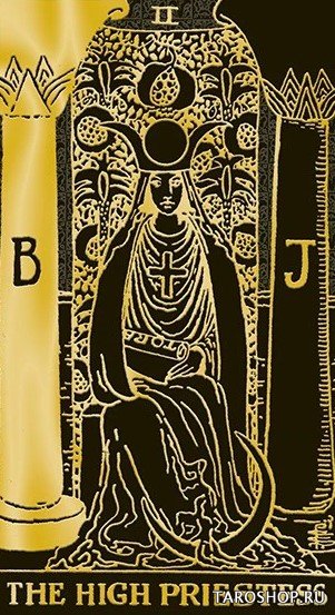 Набор. Таро Золото на Черном на английском языке (SP12EX). Tarot Gold & Black Edition, Англ
