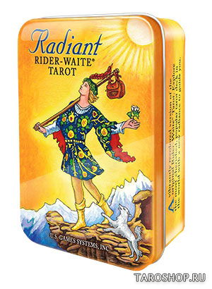 Radiant Rider-Waite Tarot in a Tin. Радужное Таро Райдера-Уэйта в металлической коробочке. 