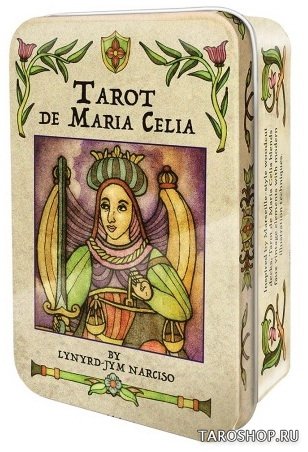 Tarot De Maria Celia in Tin. Таро Марии Целиа в металлической коробочке
