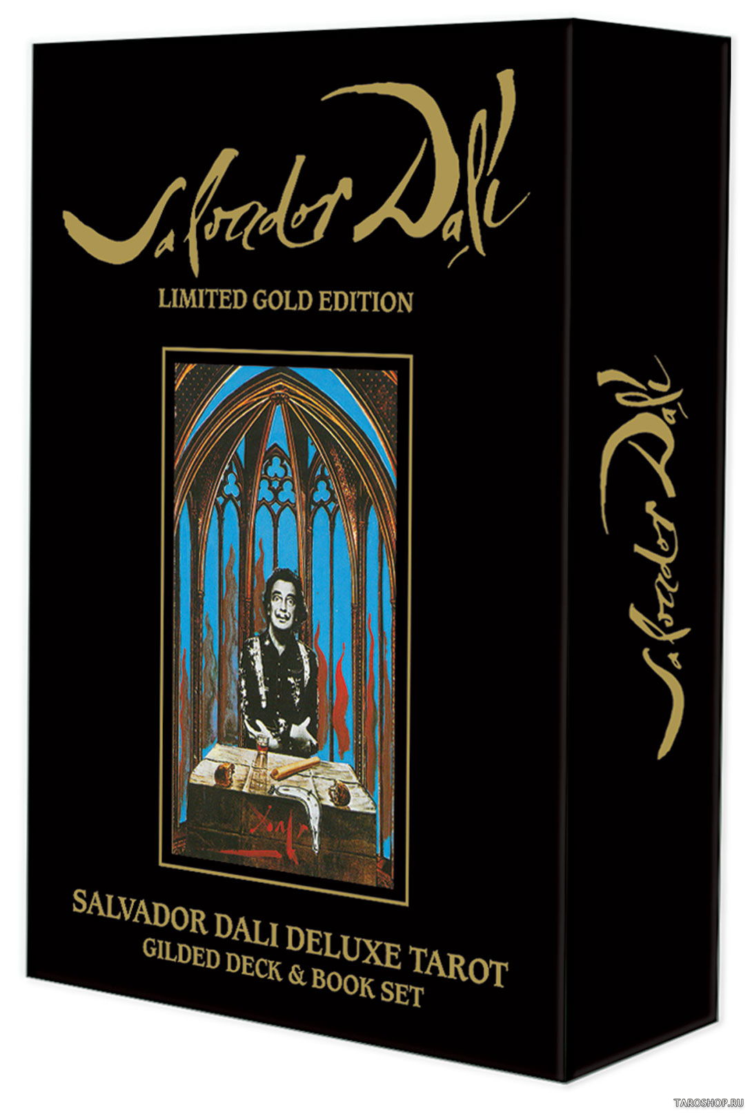 Dali Gold Edition. Salvador Dali Deluxe Tarot Gilded Deck & Book Set. 