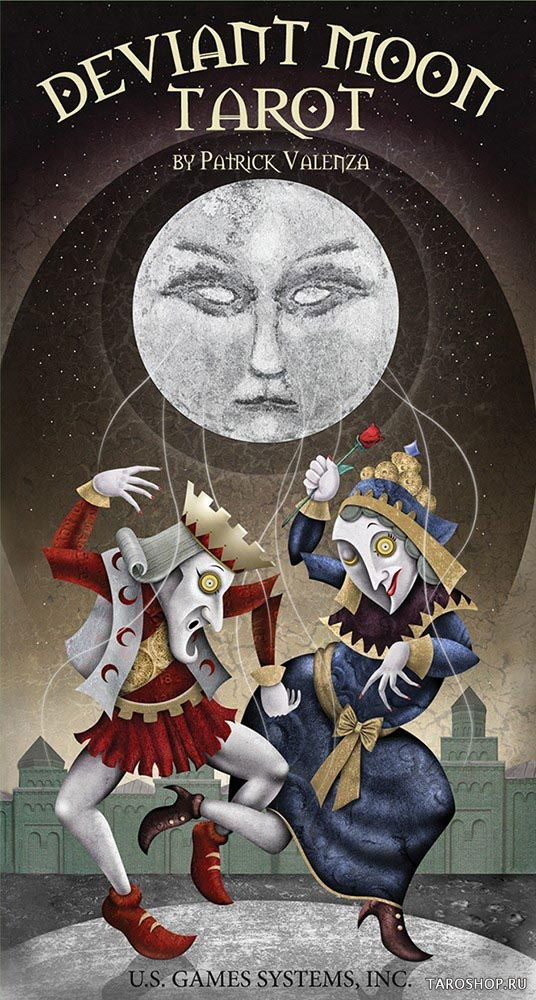 Deviant Moon Tarot. Таро Безумной Луны на английском языке (с белыми рамками). 