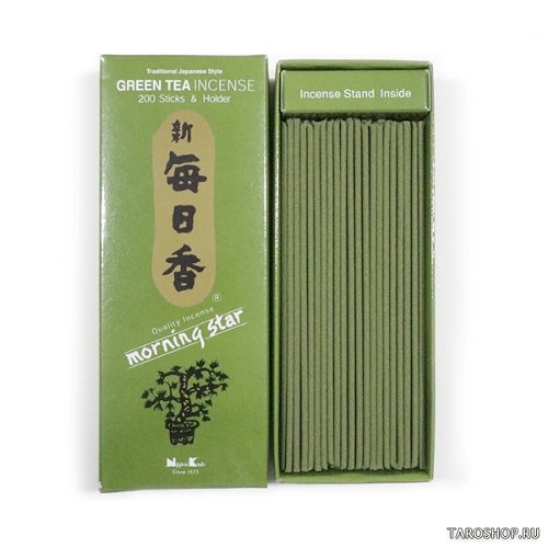 Благовоние MS Green Tea ЗЕЛЕНЫЙ ЧАЙ, 200 палочек по 12 см