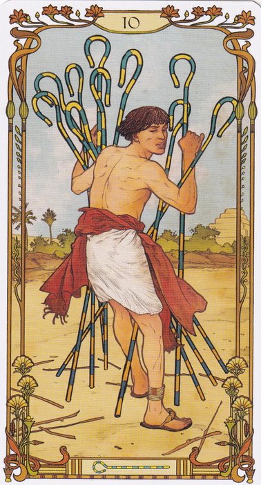 Египетское Таро Ар-Нуво. Egyptian Art Nouveau Tarot (AV293, Италия)