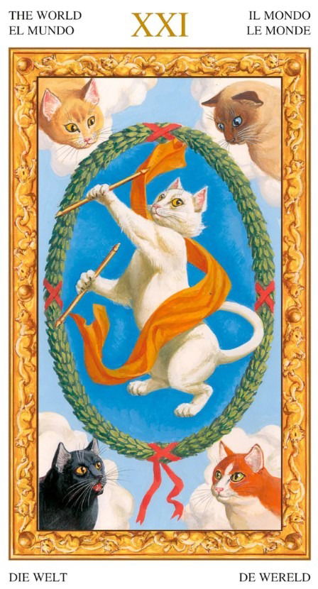 Таро Белых кошек. Tarot Of White Cats (Lo Scarabeo, Италия), Италия, мультиязычная, англ коробка