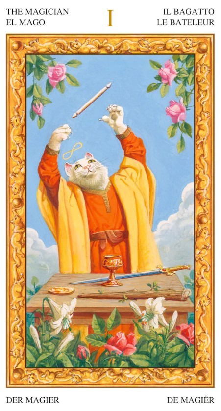 Таро Белых кошек. Tarot Of White Cats (Lo Scarabeo, Италия), Италия, мультиязычная, англ коробка