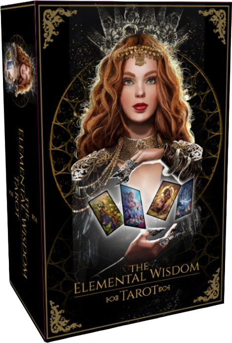 Таро Мудрость стихий (МАТОВЫЕ КАРТЫ, ЧЕРНЫЙ СРЕЗ). The Elemental Wisdom Tarot. 