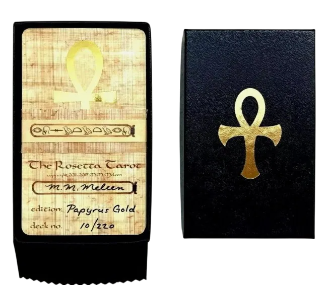 Rosetta Tarot PAPYRUS edition with hieroglyph guide. Таро Розетта