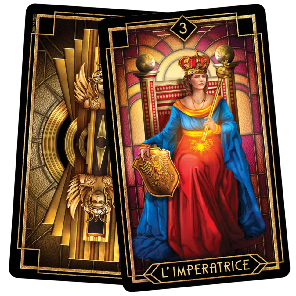 Tarot Decoratif Deck and Book Set. Набор. Таро Декоративное