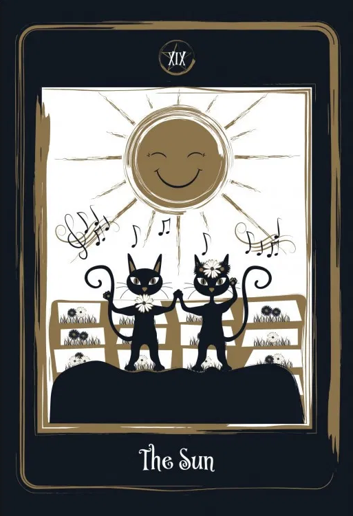Golden Black Cat Tarot. Золотое Таро Черной Кошки