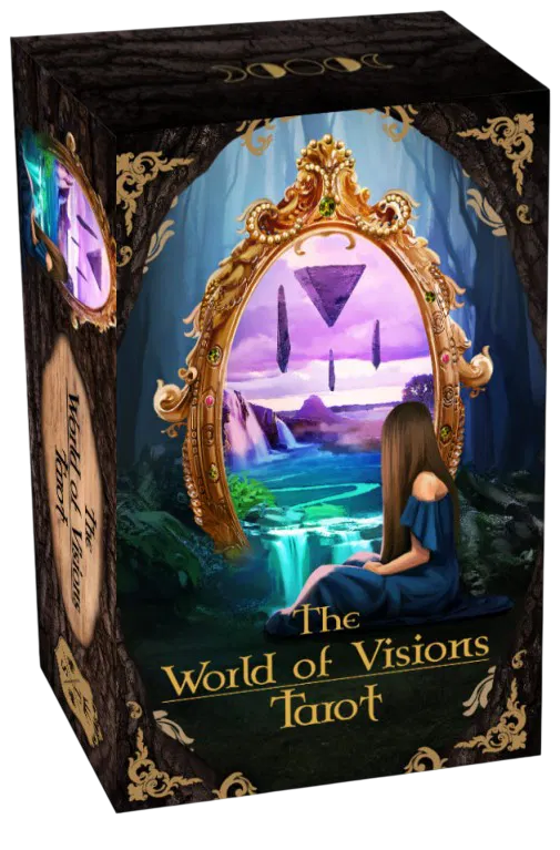 Таро Мир Видений (МАТОВЫЕ КАРТЫ, ЧЕРНЫЙ СРЕЗ). The World of Visions Tarot