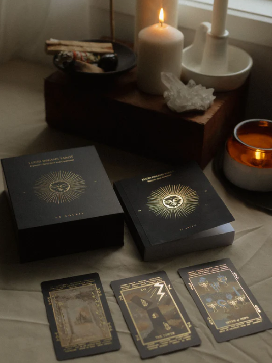 Таро Осознанные сновидения (Черное затмение, Издание IV). Lucid Dreams Beginners Tarot Deck (Black Eclipse, Edition IV). 