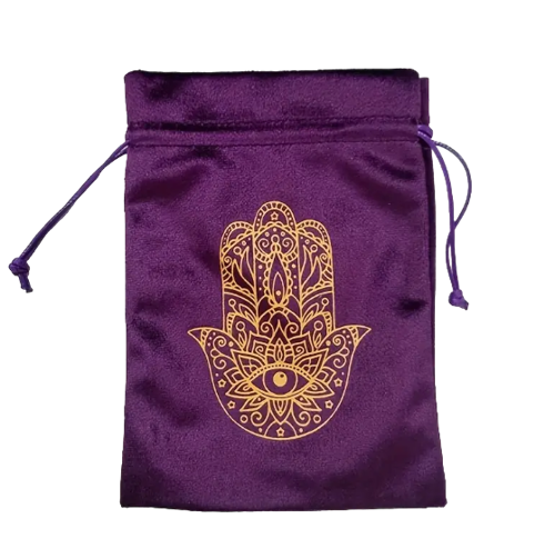 Мешочек бархатный для Таро ХАМСА, фиолетовый, 18 х 13 см