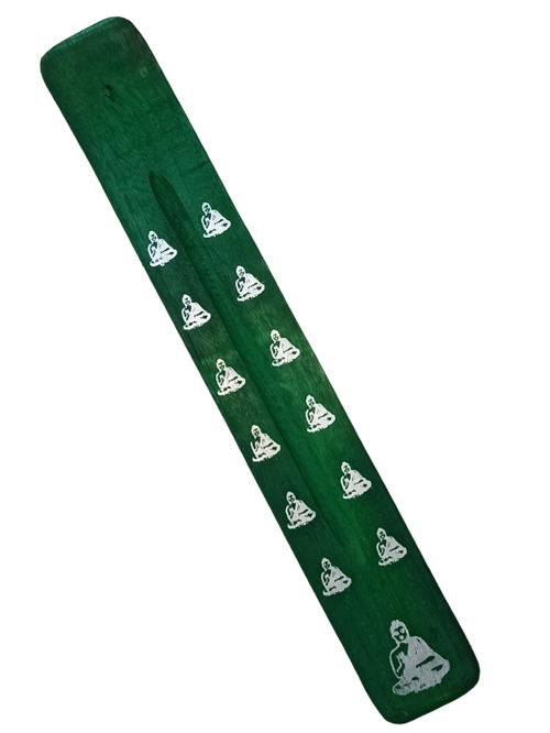 Подставка для благовоний БУДДА, зеленая, 25 см