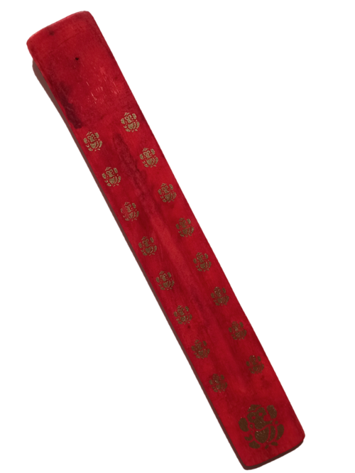 Подставка для благовоний ГАНЕША, красная, 25 см
