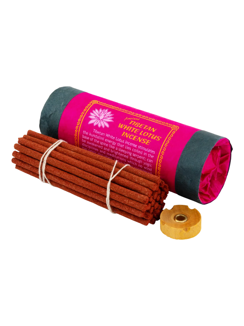 Благовоние Tibetan White Lotus Incense / белый лотос, 24 палочки по 9,5 см