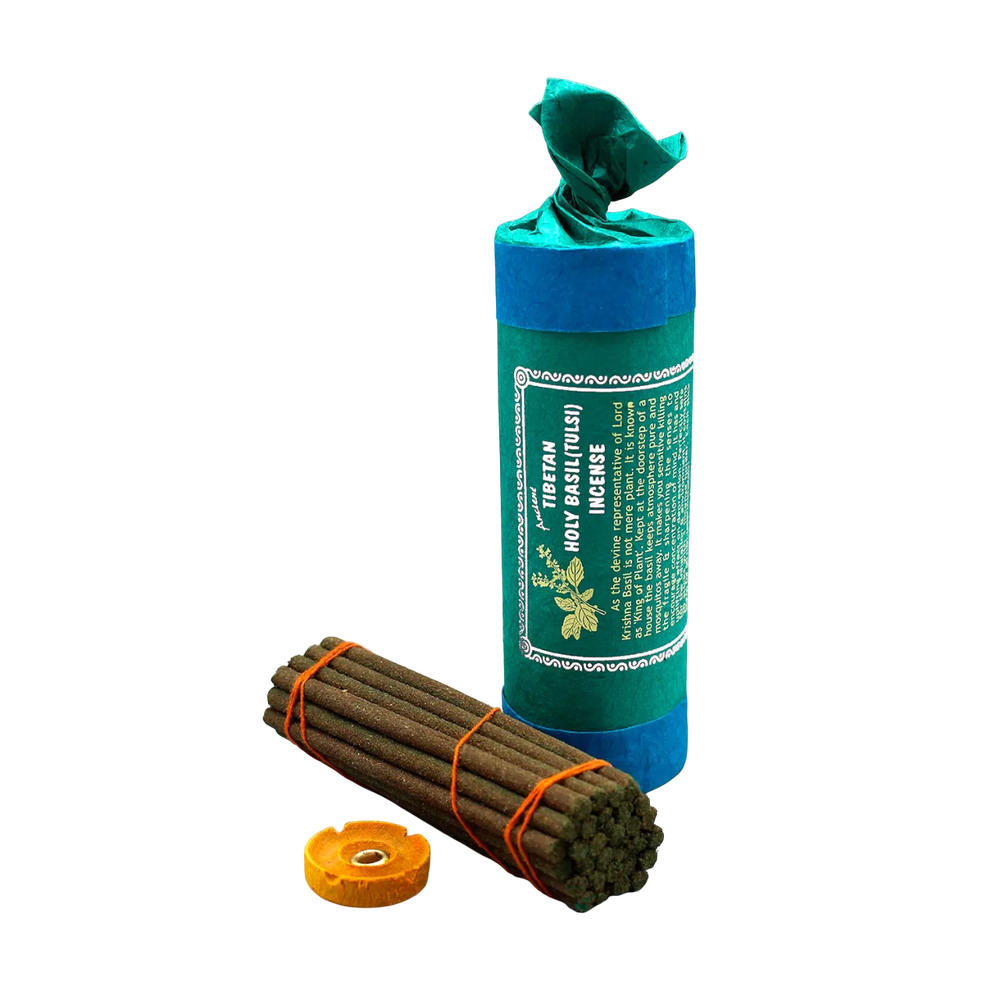 Благовоние Tibetan Holy Basil Tulsi Incense / базилик, 30 палочек по 11 см