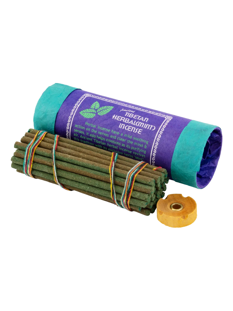 Благовоние Tibetan Herbal Mint Incense / мята, 30 палочек по 11,5 см