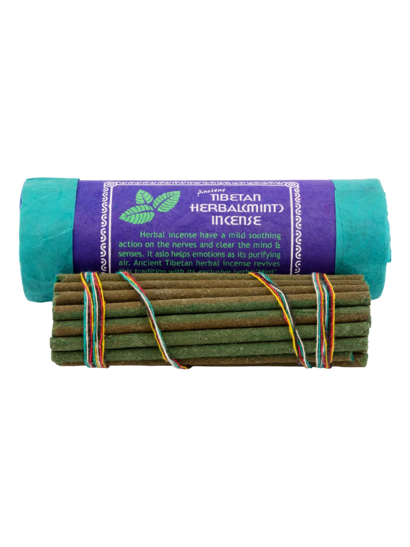 Благовоние Tibetan Herbal Mint Incense / мята, 30 палочек по 11,5 см. 