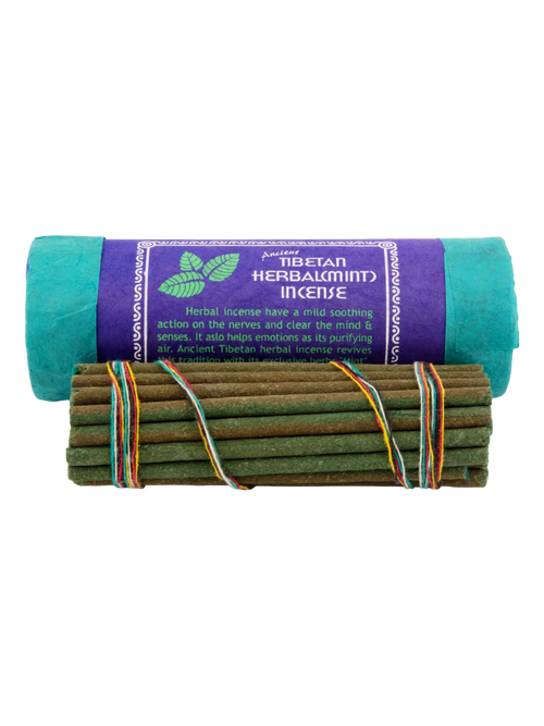 Благовоние Tibetan Herbal Mint Incense / мята, 30 палочек по 11,5 см