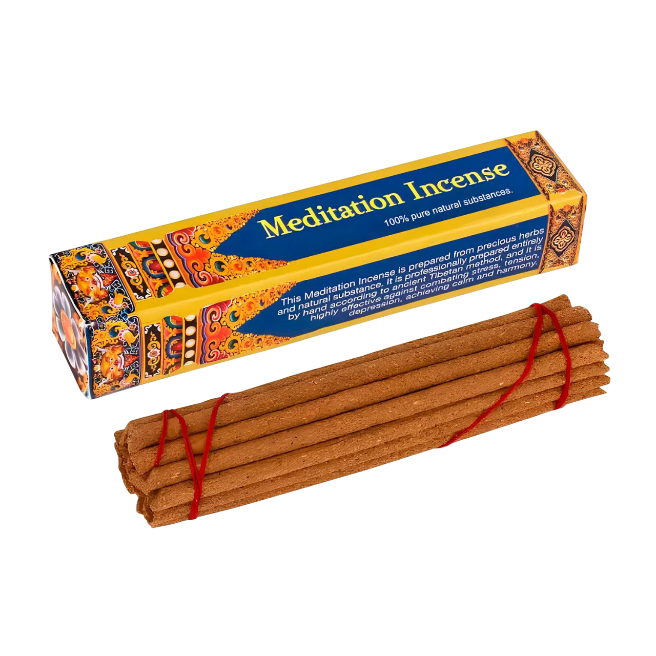 Благовоние Meditation Incense, 16 палочек по 9,5 см. 
