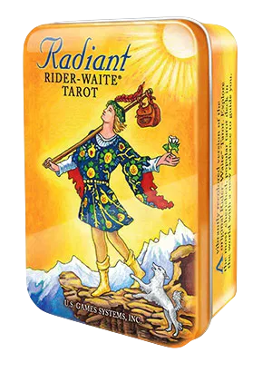 Radiant Rider-Waite Tarot in a Tin. Радужное Таро Райдера-Уэйта в металлической коробочке