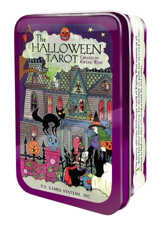 Таро Хэллоуин в металлической коробочке. The Halloween Tarot in Tin
