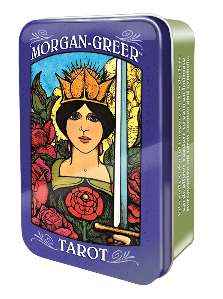 Morgan-Greer Tarot in Tin. Таро Моргана-Грира в металлической коробочке, Мини, англ