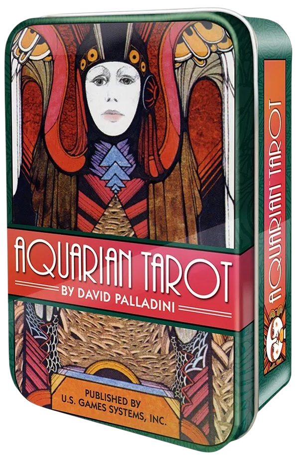 Aquarian Tarot in Tin. Таро Водолея в металлической коробочке