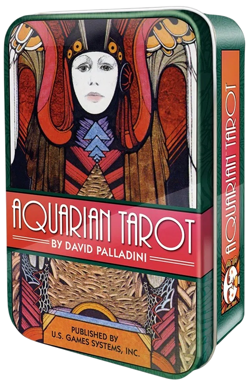 Aquarian Tarot in Tin. Таро Водолея в металлической коробочке