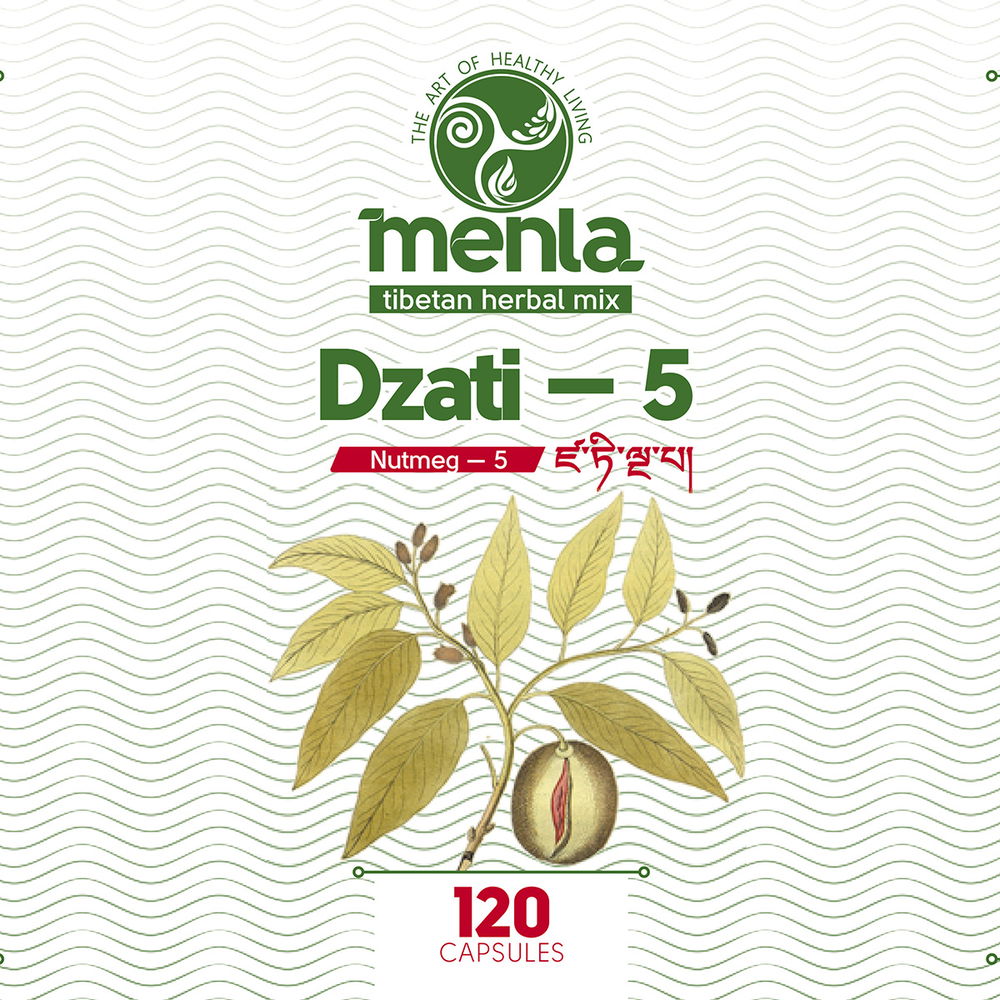 Тибетский фитосбор Дзати — 5 / Dzati — 5 (месячный курс в капсулах) - без этикетки(!)
