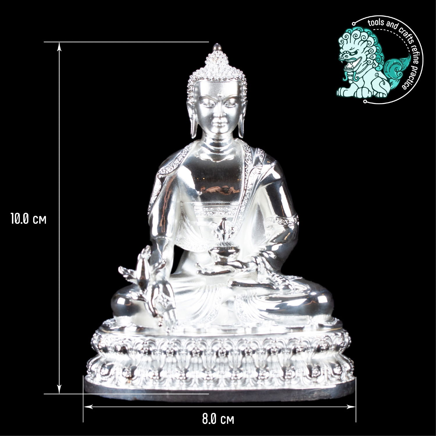 Статуэтка Будды Медицины, 10 см · 7.21 OZT .999